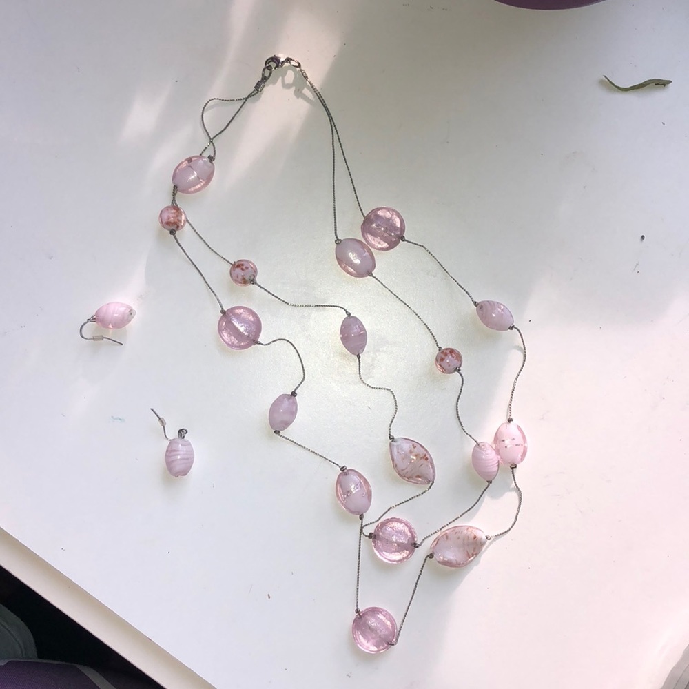 Necklace and earrings